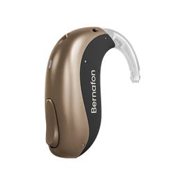 Bernafon_Entra_B_miniBTE_R_H1-2025_Left_AntiqueBronze_MetallicAnthracite_Hook_1200x1200px_Original file